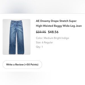 American Eagle Outfitters High-Waisted Wide-Leg Jeans - Indigo